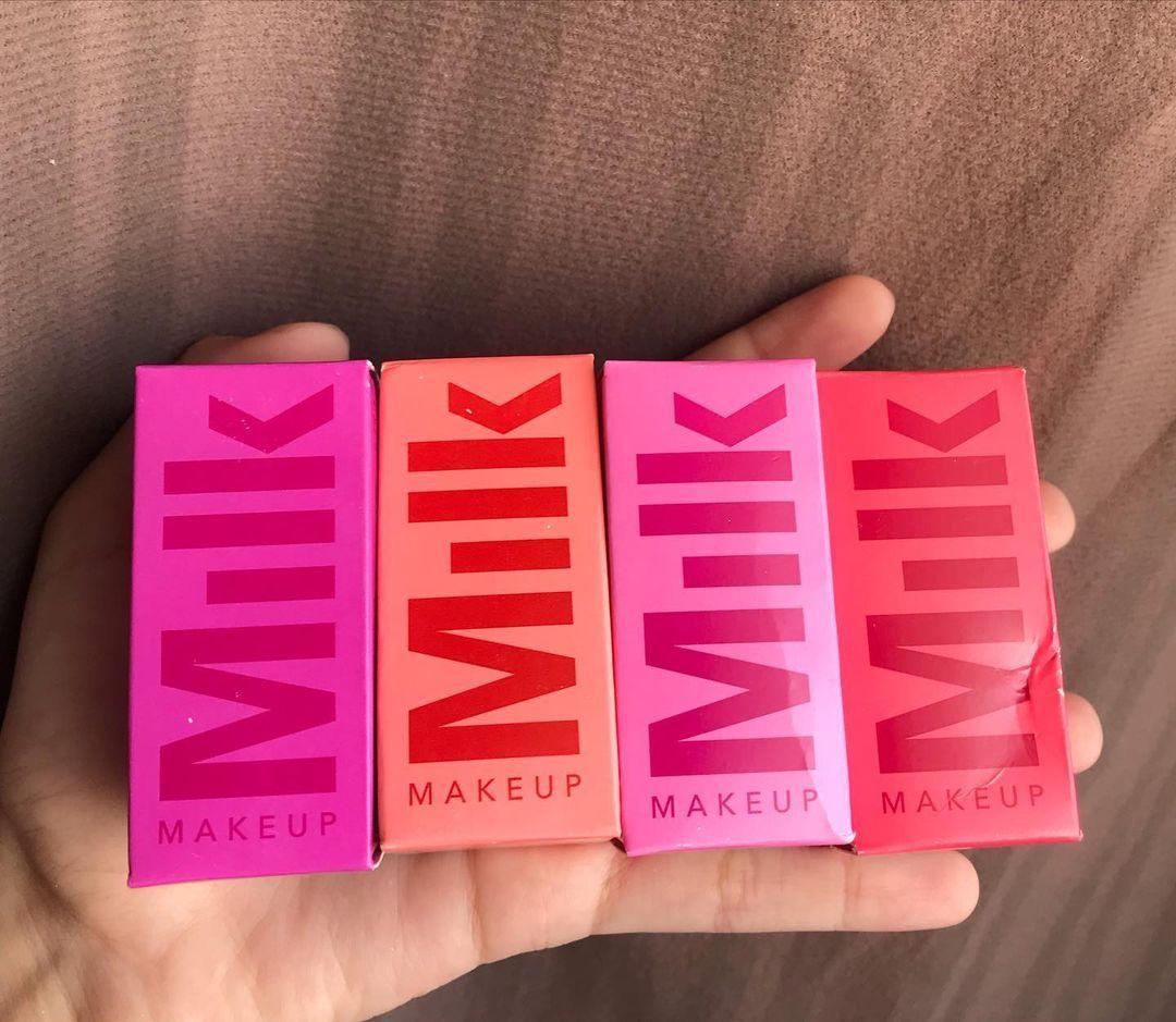 Pack 4 Milk Makeup Blush High Pigment Jelly Tint, Refreshing &amp; Hydrating