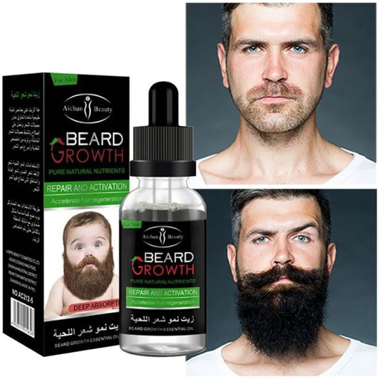 Aichun Beauty Organic Men Beard Growth Oil Concave Naturals Beard Oil 35