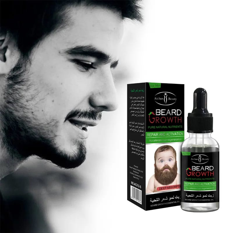 Aichun Beauty Organic Men Beard Growth Oil Concave Naturals Beard Oil 35