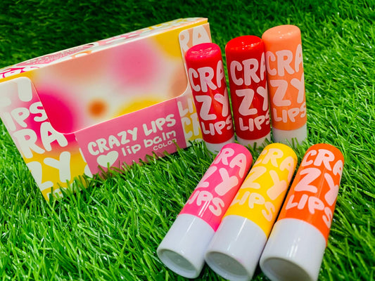 Pack of 3 Crazy Tinted Lip Balm, Magic Chapstick Hydrated &amp; Moisturizing