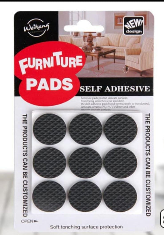 Pack of 2/ 18 /8 Self-Adhesive Furniture Pads Rubber Floor Protector Non-Slip