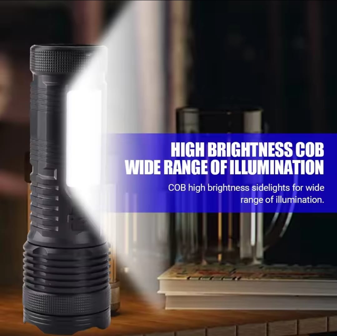 Most Powerful P50 FlashLight Flash light 5 Modes Usb Zoom Led Torch