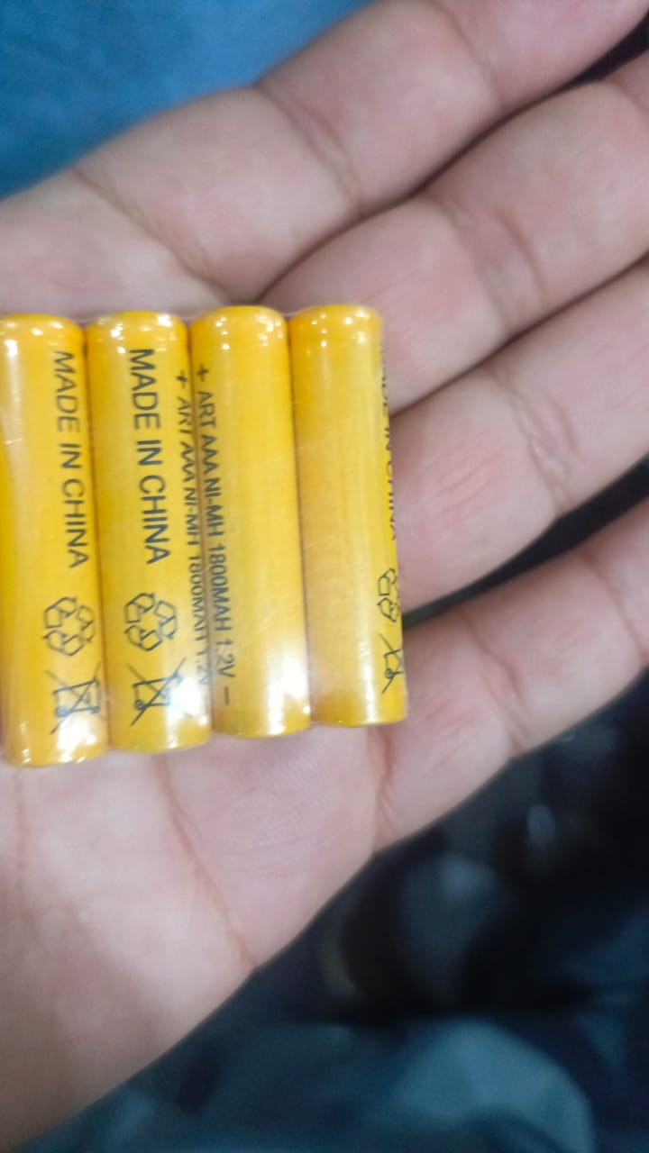 Pack of 4 1800mAh AA Size Rechargeable Battery 1.2V | Rechargeable Batteries