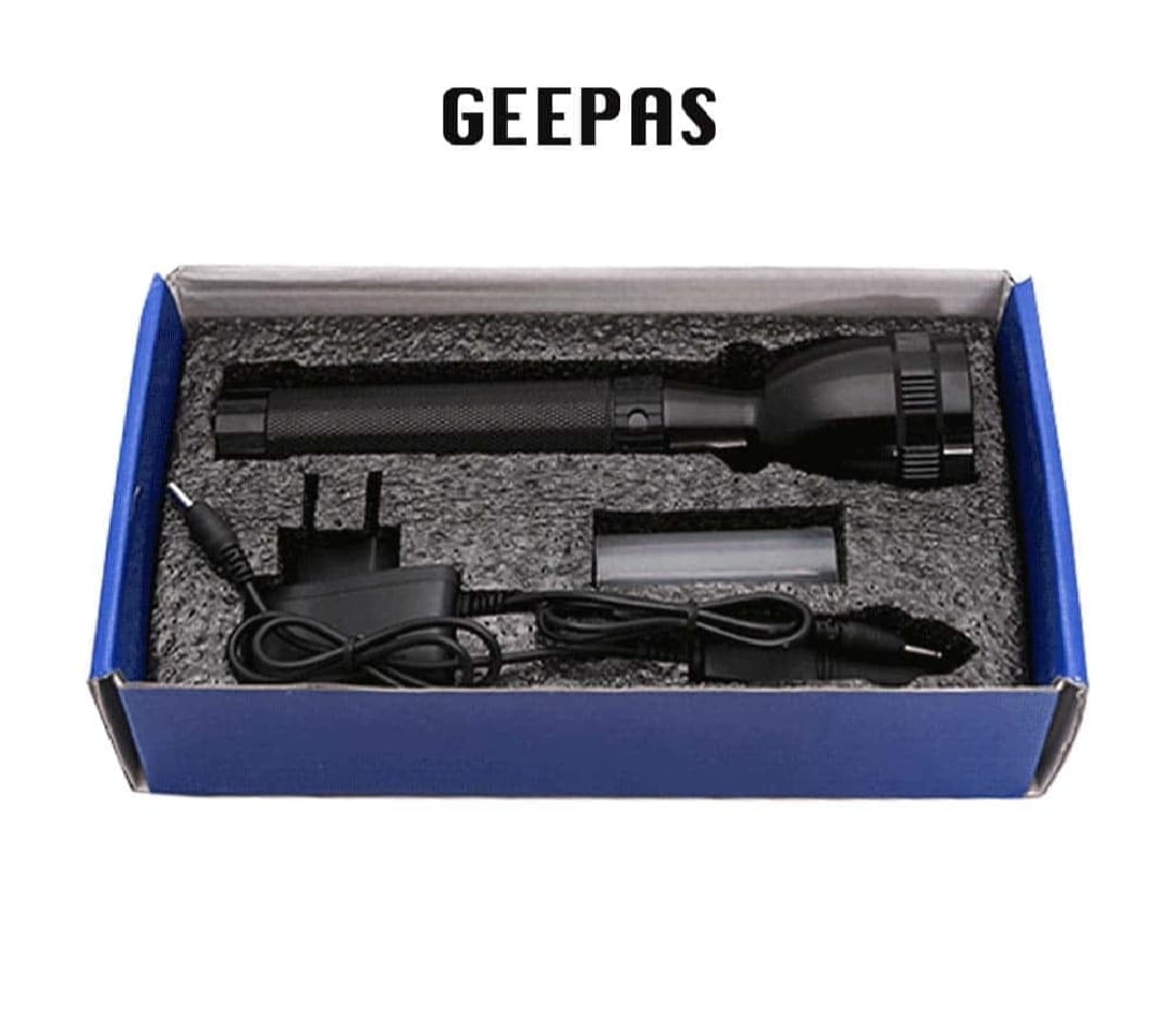 NEW EMERGENCY GePass Rechargeable LED Flashlight, 100,000 Hours of LED Life, Long