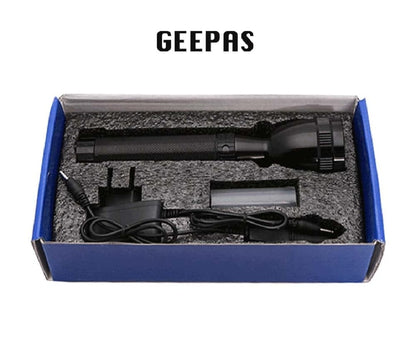 NEW EMERGENCY GePass Rechargeable LED Flashlight, 100,000 Hours of LED Life, Long