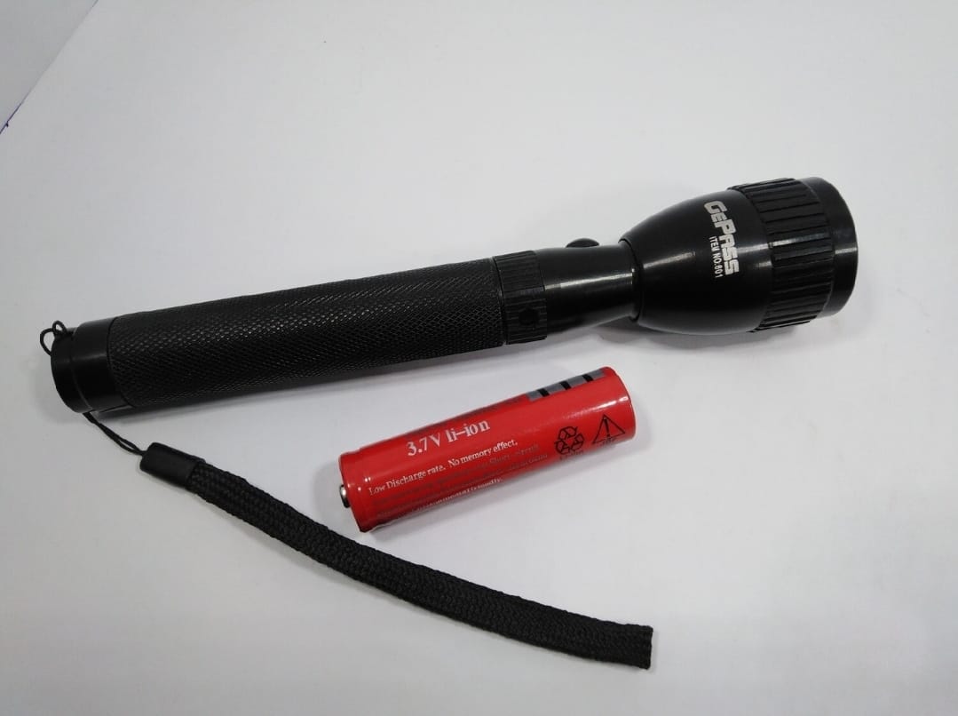 NEW EMERGENCY GePass Rechargeable LED Flashlight, 100,000 Hours of LED Life, Long