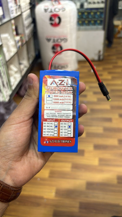 Wifi Router Power Bank 9V 8000mAh Any WiFi Router Power Bank UPS