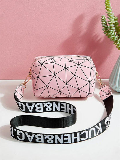 ( 1 Piece ) Girl's Crossbody Bag - Multipurpose, Mini, Convertible PU
