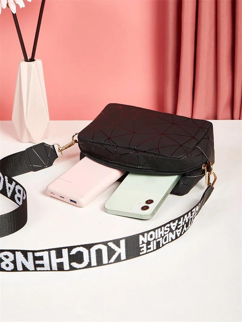 ( 1 Piece ) Girl's Crossbody Bag - Multipurpose, Mini, Convertible PU