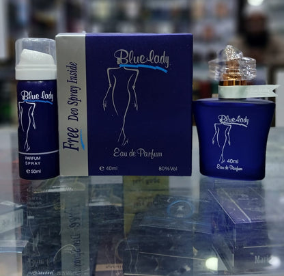 Combo Pack Blue Lady sellon Perfume &amp; Deo Spray 40ml Perfume