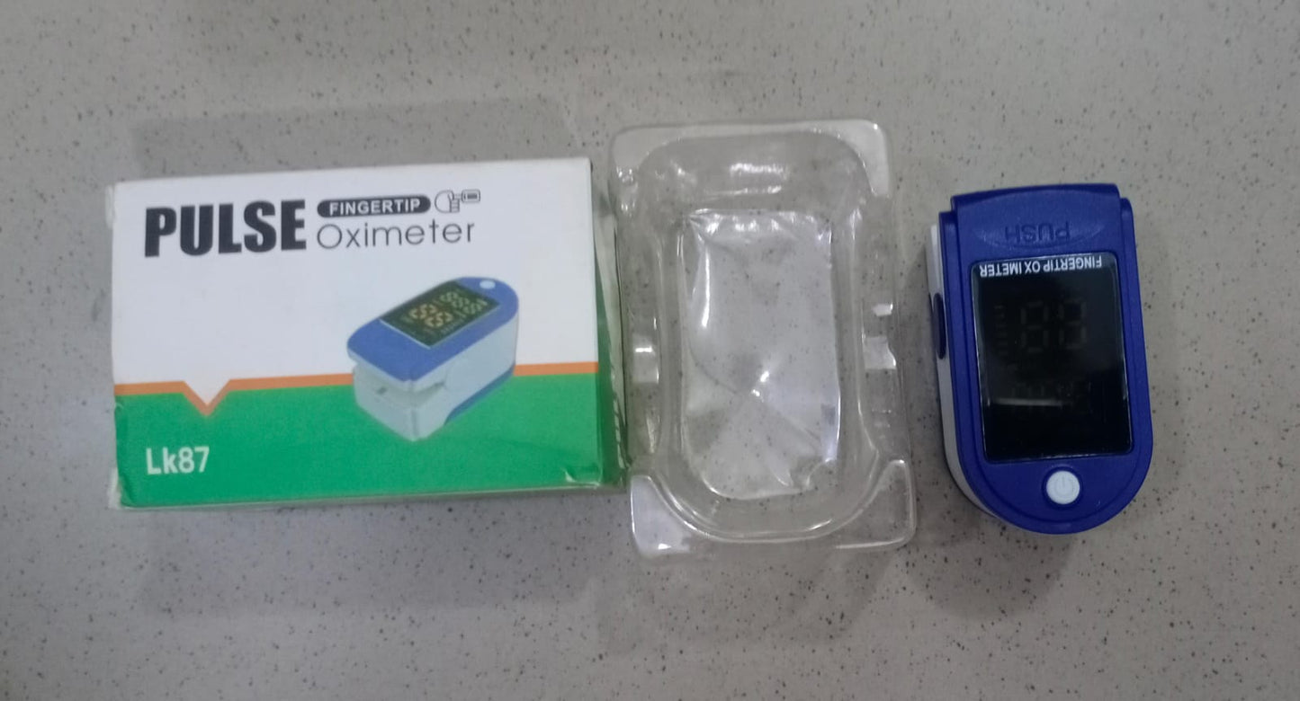 Fingertip Pulse Oximeter Blood Oxygen Saturation Detector Pulse Rate Monitor Portable Oximeter