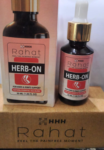 Rahat Herb on Oil 30ml for pain in joints, back pain,