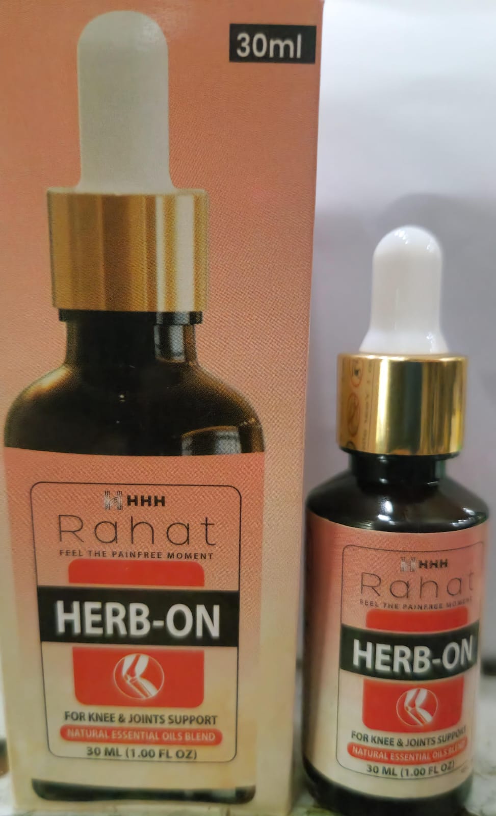 Rahat Herb on Oil 30ml for pain in joints, back pain,