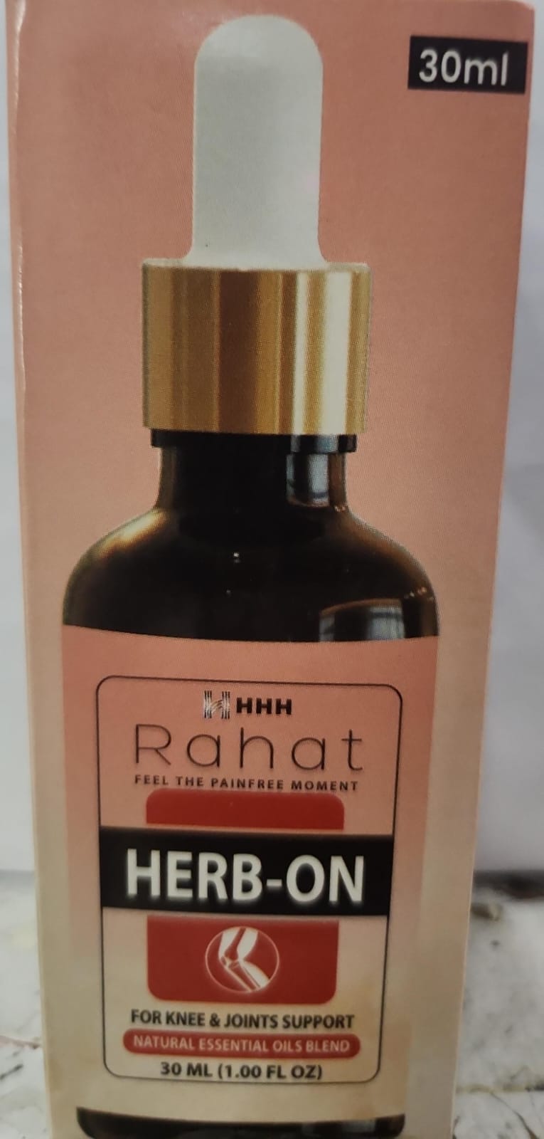 Rahat Herb on Oil 30ml for pain in joints, back pain,