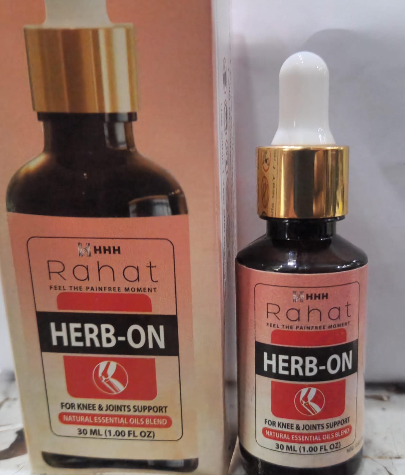 Rahat Herb on Oil 30ml for pain in joints, back pain,
