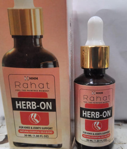 Rahat Herb on Oil 30ml for pain in joints, back pain,