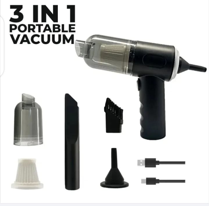 3 in 1 AS- 228 Mini USB Rechargeable Vacuum Cleaner, Vacuum For
