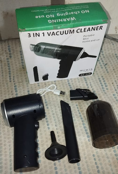 3 in 1 AS- 228 Mini USB Rechargeable Vacuum Cleaner, Vacuum For