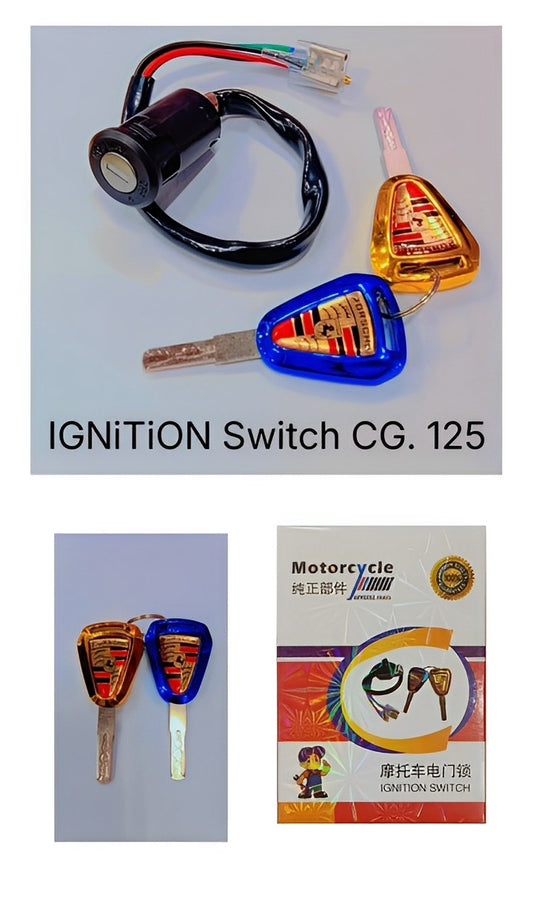 Ignition Switch with Computerized fancy Keys for 125cc bike new style two