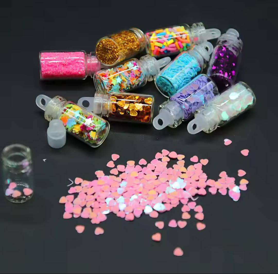 DIY Starry Nail Art Kit, Nail Decals, Glitter Jar Art kit Features