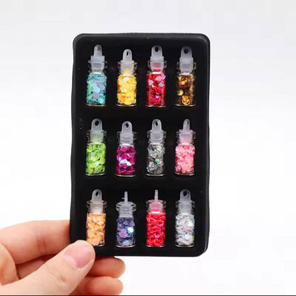 DIY Starry Nail Art Kit, Nail Decals, Glitter Jar Art kit Features