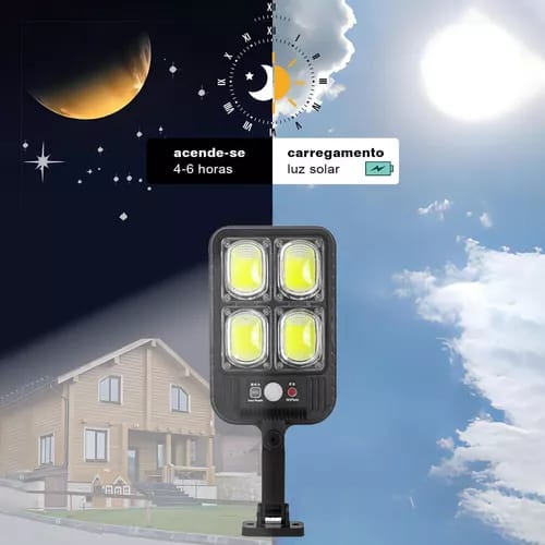 200w Solar Reflector Mini 100 Cob Street Post Wall Sensor | Motion