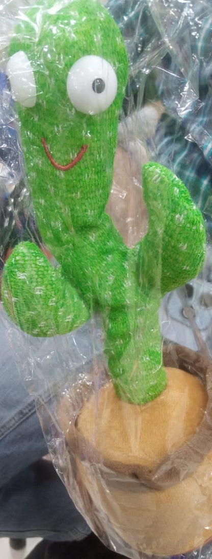 Portable Rechargeable Dancing Cactus Toy Funny Education Toys for Babies (With Box)