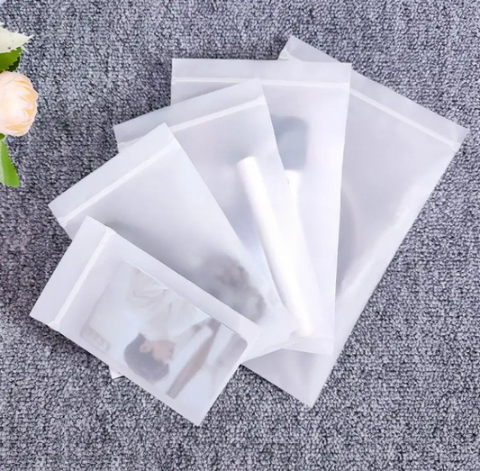 High Quality Zip Frosted Lock Poly Bags Cpe Slider Packaging Matte Zipper