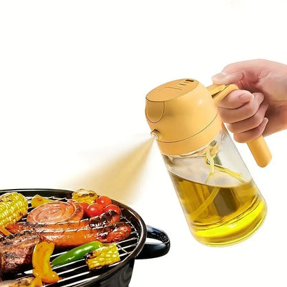 Glass Oil Bottle &amp; Dispenser Jug Dual-purpose Oil Dispenser For Pouring And