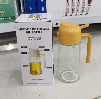 Glass Oil Bottle &amp; Dispenser Jug Dual-purpose Oil Dispenser For Pouring And