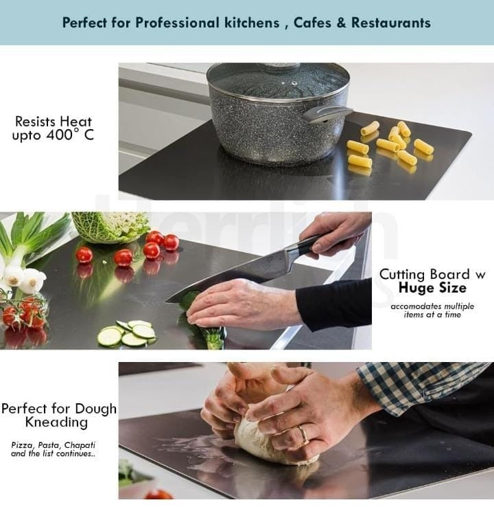 Stainless Steel Cutting Board Durable, hygienic and easy to clean perfect