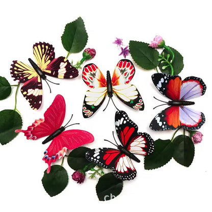 Pack of 12 3D Simulation Butterfly Fridge Magnet Decoration Craft buterfly