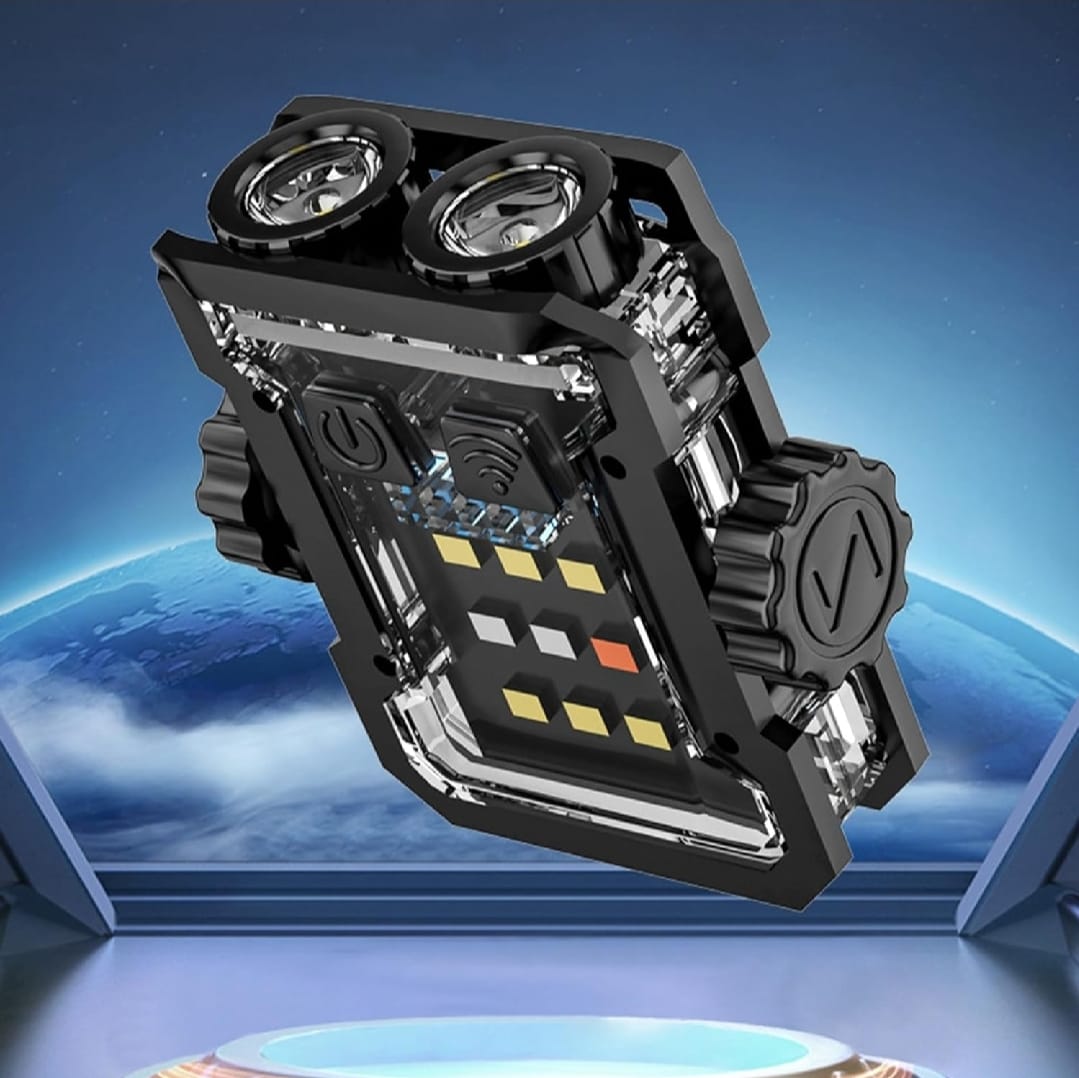 Magnetic Mini EDC Flashlight 1000 Lumens Keychain Flashlights 8 Modes Pocket Flash