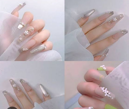 10 PCs Fake Nails False Nails Wearable Nails Stylish Pattern Artificial Nails