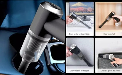 Powerful 3-in-1 Cordless Handheld Vacuum Cleaner with LED Light - Wet &amp;