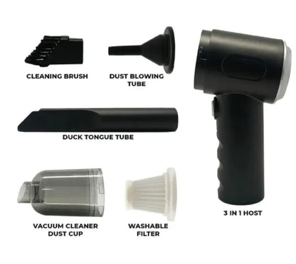 Powerful 3-in-1 Cordless Handheld Vacuum Cleaner with LED Light - Wet &amp;