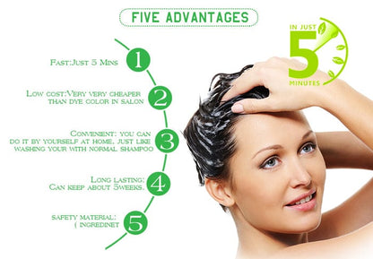 Original Lichen Hair Color Shampoo for Men, Women 200ml