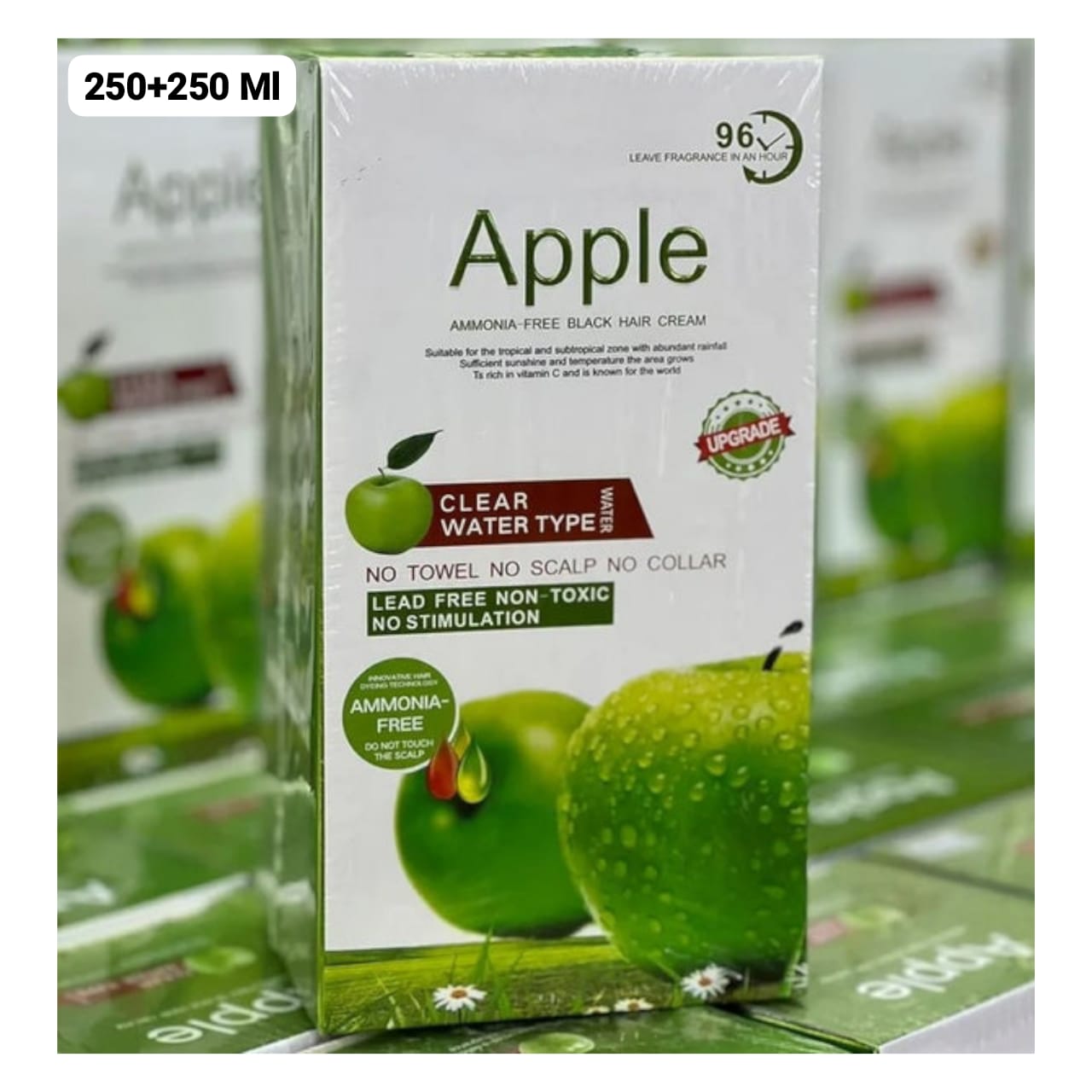 Apple Ammonia-Free Black Hair Cream, Organic Black Hair Dye- Natural Black Hair