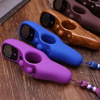 Finger Counter-Islamic Tasbih Bead Digital Finger Rotating Prayer Beads with Digital Counter