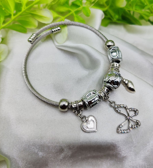 1 Piece Imported Stunning Pandora Butterfly Charm Bracelet | Best Quality Bracelet