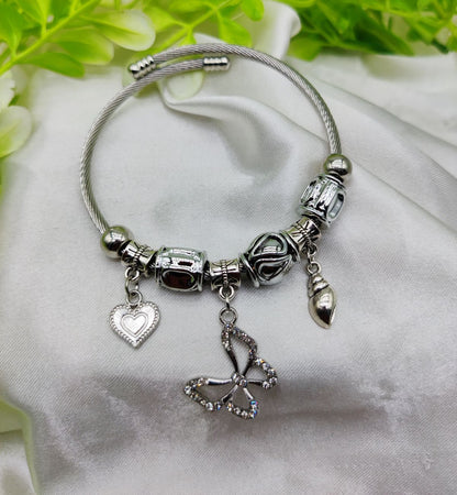 1 Piece Imported Stunning Pandora Butterfly Charm Bracelet | Best Quality Bracelet