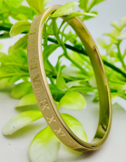Adjustable Cartier-Inspired Roman Numeral Bracelet - Imported Luxury Gold Bracelet | Best
