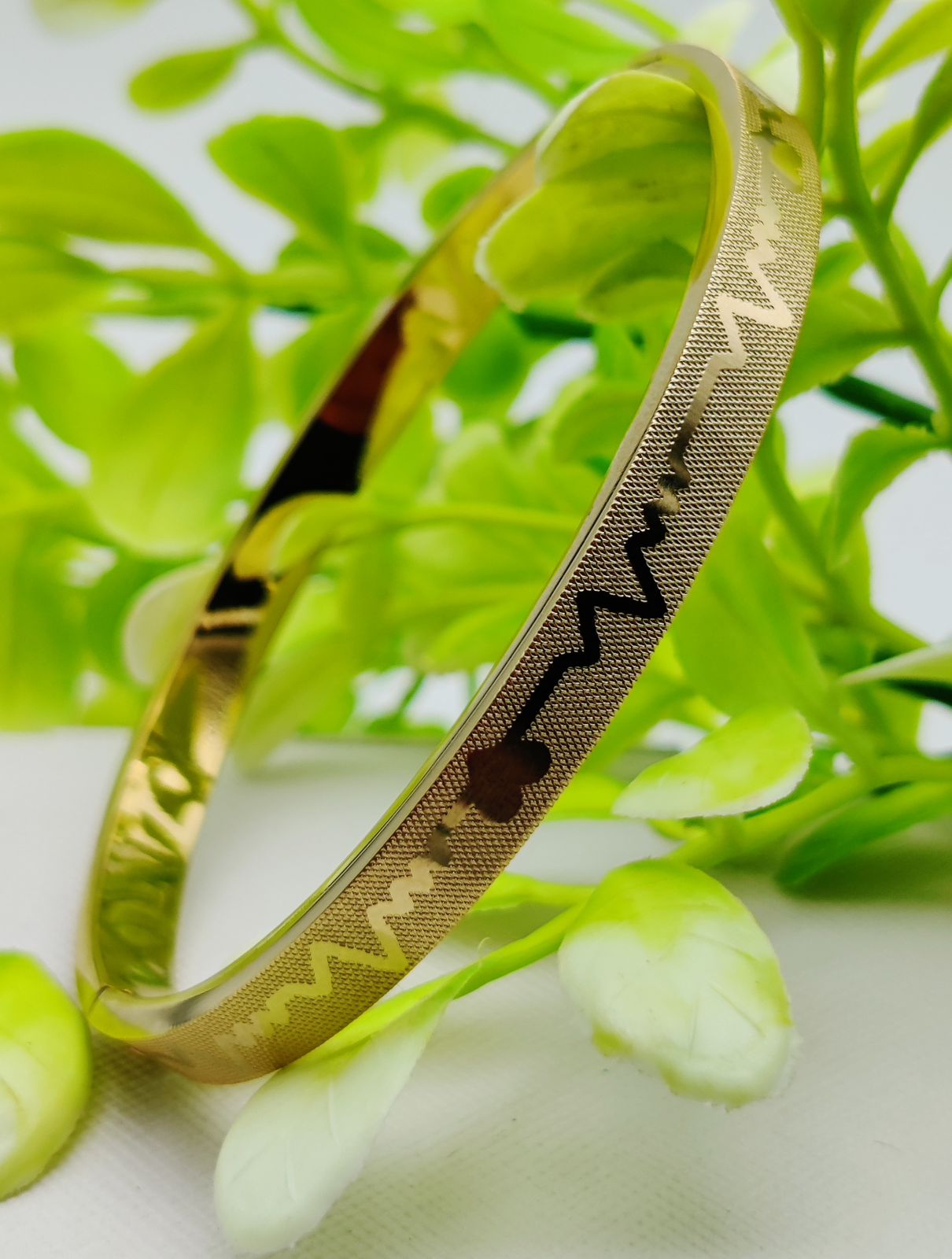 Adjustable Premium Heartbeat-Engraved Adjustable Cartier-Inspired Gold Bracelets | Best Quality Artificial Brac