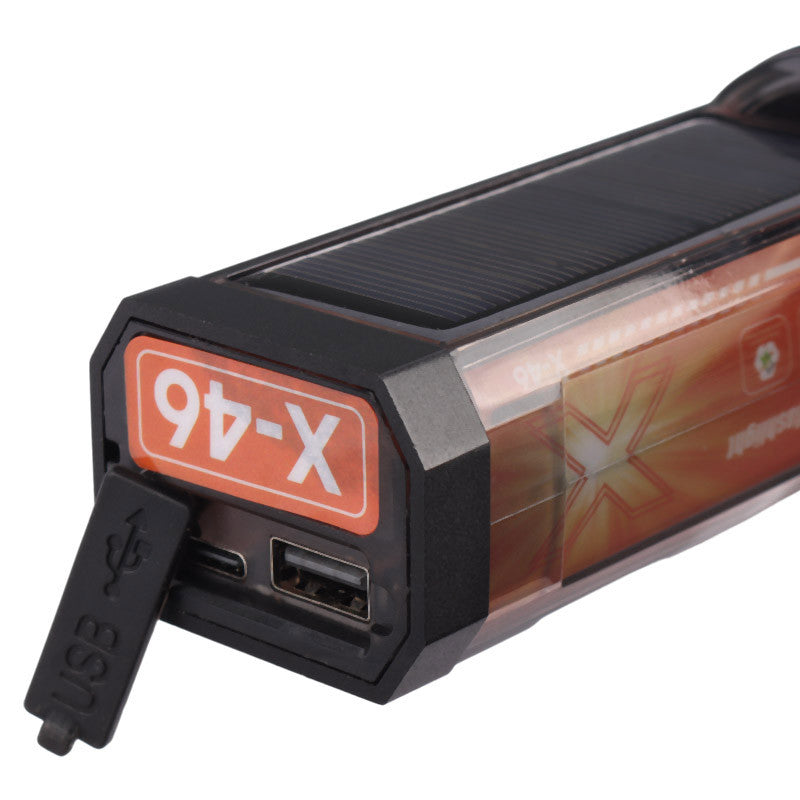 X-46 Multifunctional Flashlight Telescopic Zoom, Type-C Charging, Power Bank &amp; Multiple