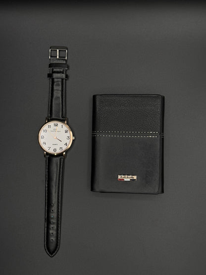 Amazing Quality Amazing Quality Leather Wallet + Free Watch Gift Premium Watch