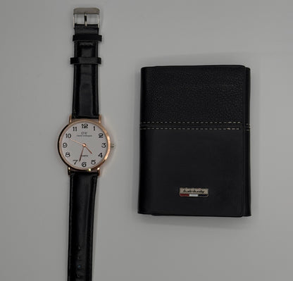 Amazing Quality Amazing Quality Leather Wallet + Free Watch Gift Premium Watch