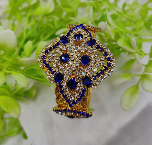 Imported Royal Elegance Sapphire Bracelet Regal Design Golden Bracelet Best