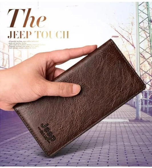 JEEP BULUO Brand Wallet Clutch Carteira Masculina Men Leather Men Wallets Business