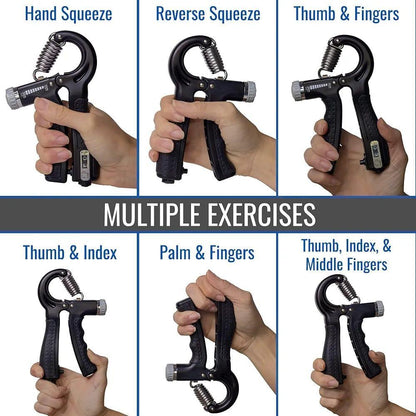 Hand Grip Strengthener Adjustable Resistance Wrist Strengthener Forearm Gripper Hand Workout Strength