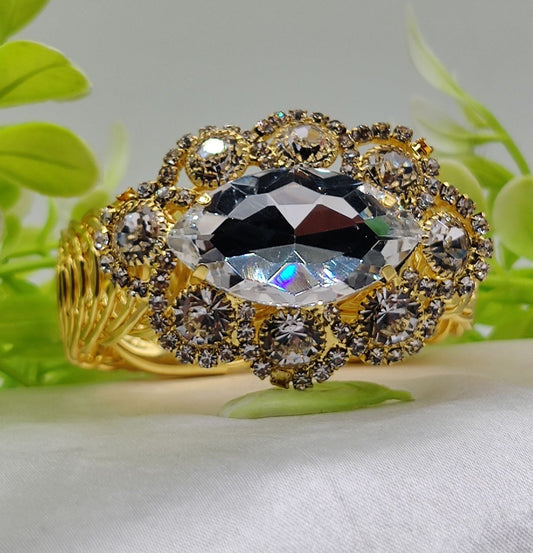 Imported Exquisite Oval Crystal Adjustable Bracelet - Imported Luxury Jewelry | Adjustable